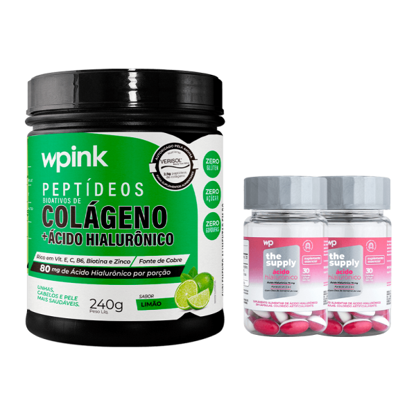 colágeno de limão- 240g + 2 ácidos hialurônicos - wp