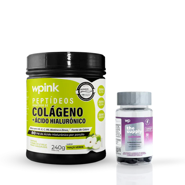 Kit Colágeno maçã verde + Cabelos e Unhas - wp